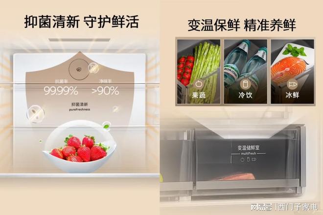 子家电携京东发无界平嵌法式多门冰箱晶耀爱游戏网站入口自在嵌入净享鲜活：西门(图2)